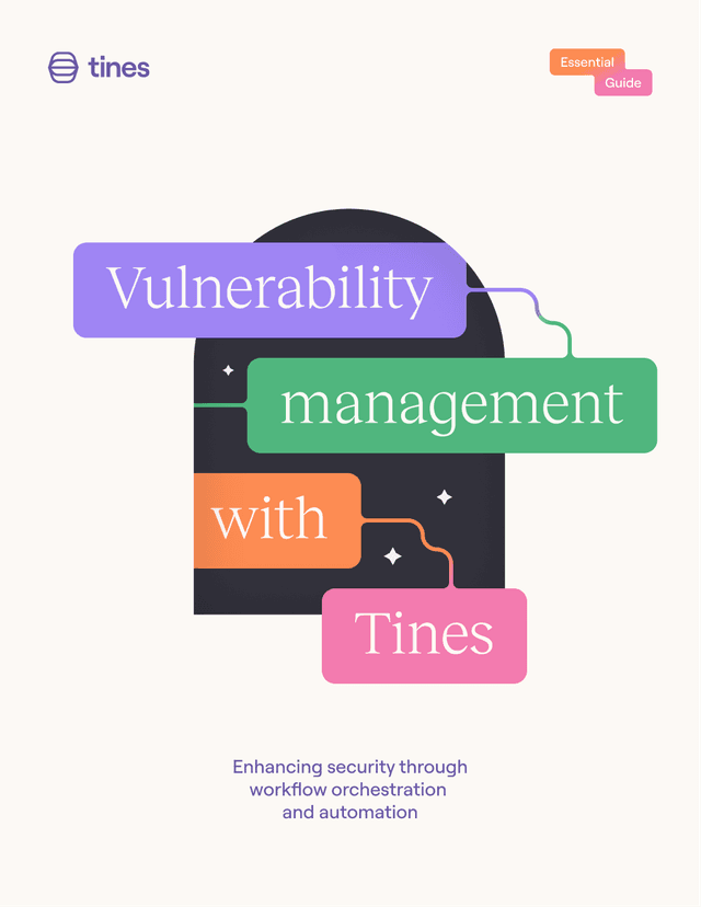 Cover image for Vulnerability management with Tines