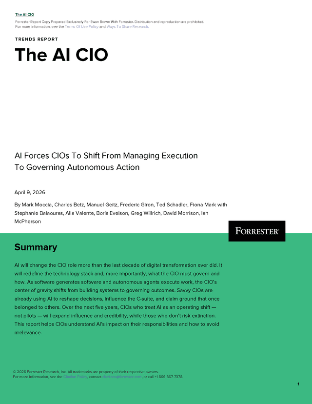 Cover image for The AI CIO