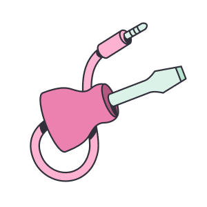 An illustration of an adaptor cable