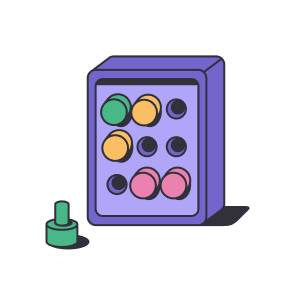 An illustration of a game board