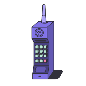 A retro mobile phone