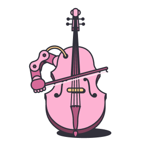 Automated cello icon